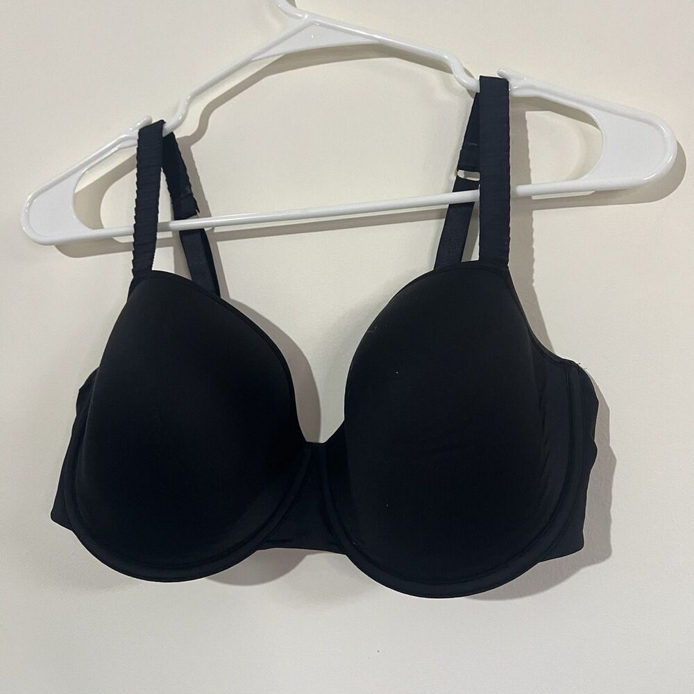 ThirdLove 24/7 Classic T-Shirt Bra 38E Black Underwire Adjustable Straps